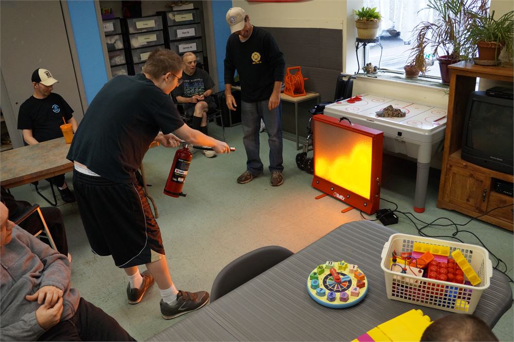 Activity at the Adult Training Facility